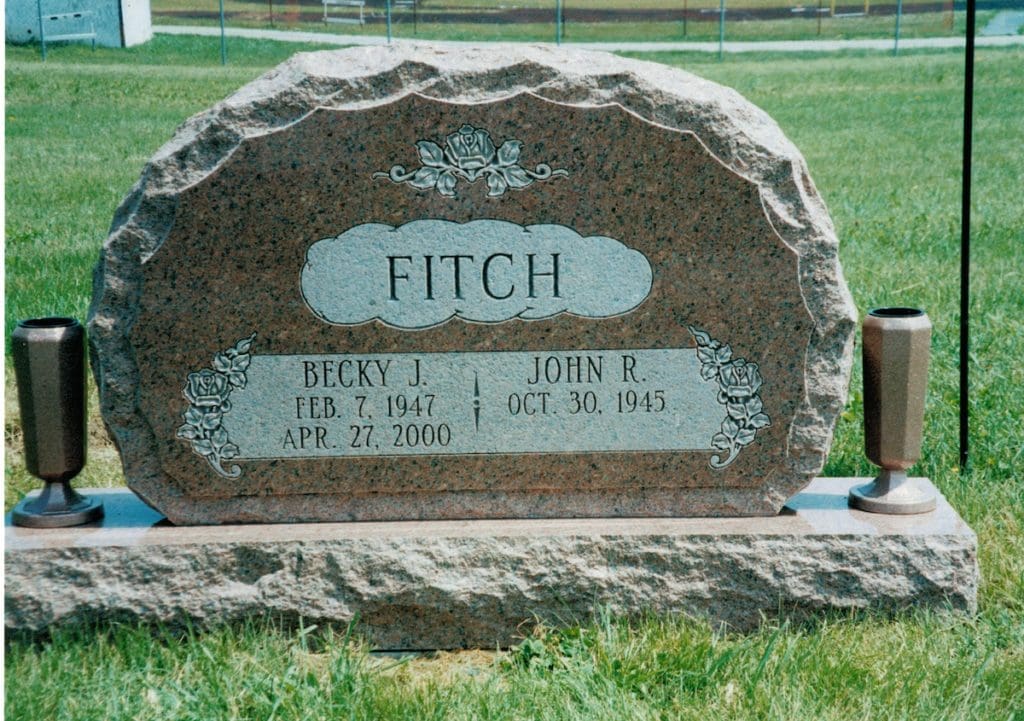 Fitch Upright Headstone