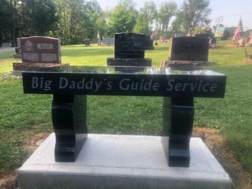 Big Daddy’s Guide Service Bench Memorial