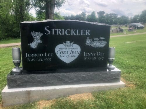 Strickler, Jerrod - Cora Jean - Jenny - Northwood Cem., 3-6, Jet Black