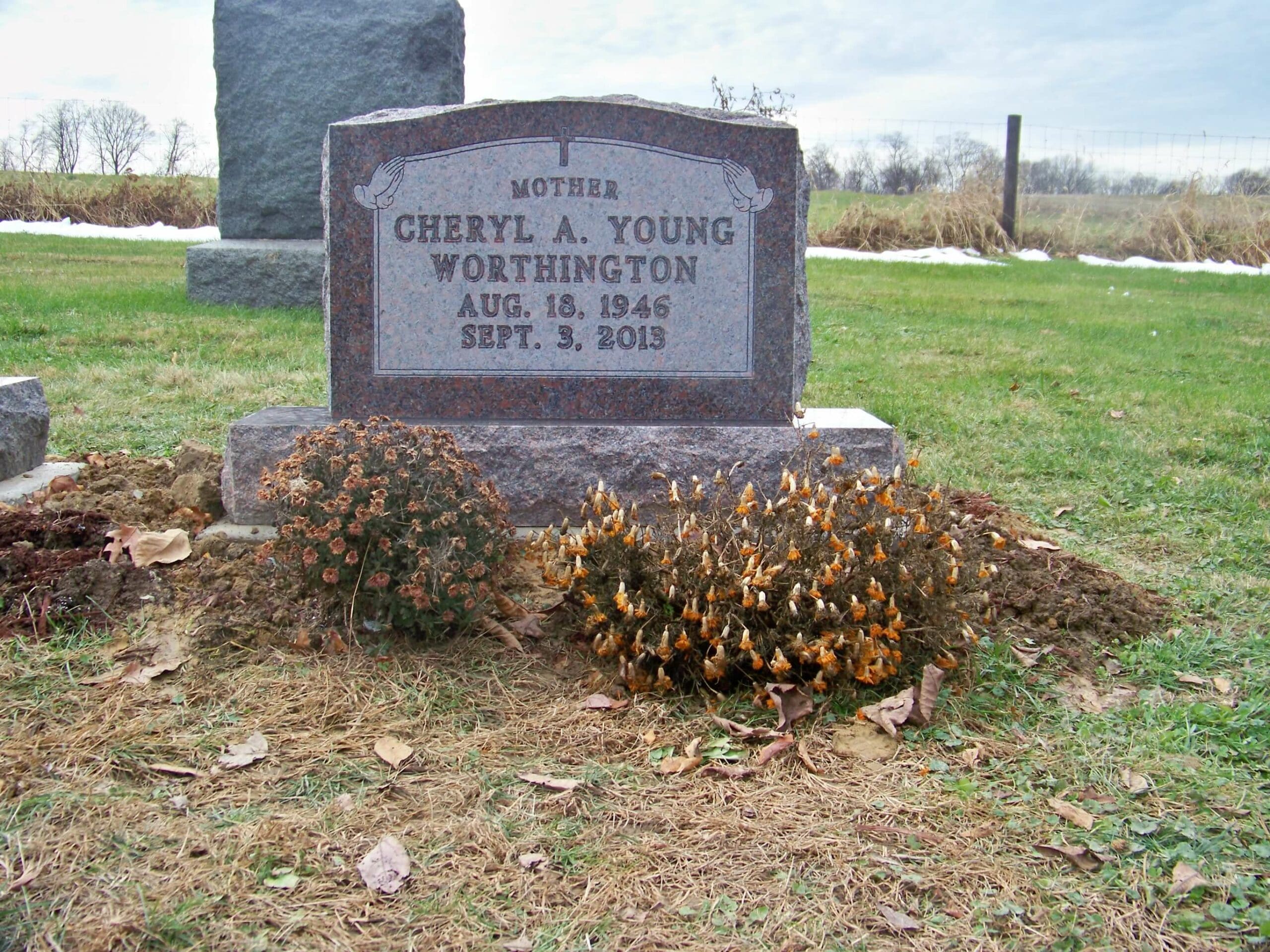 Worthington, Cheryl Young- Mt. Olive Cemetery Hopewell (front)