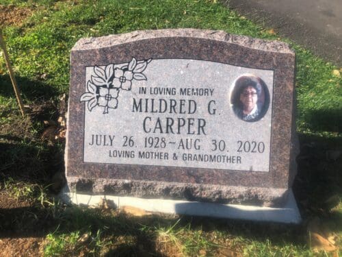 Carper, Mildred - Woodlawn Cem., 2-0, Mahogany