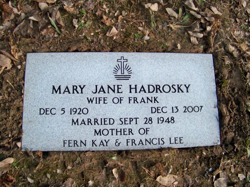 Hadrosky, Mary and Frank- Bethlehem cemetery (1)