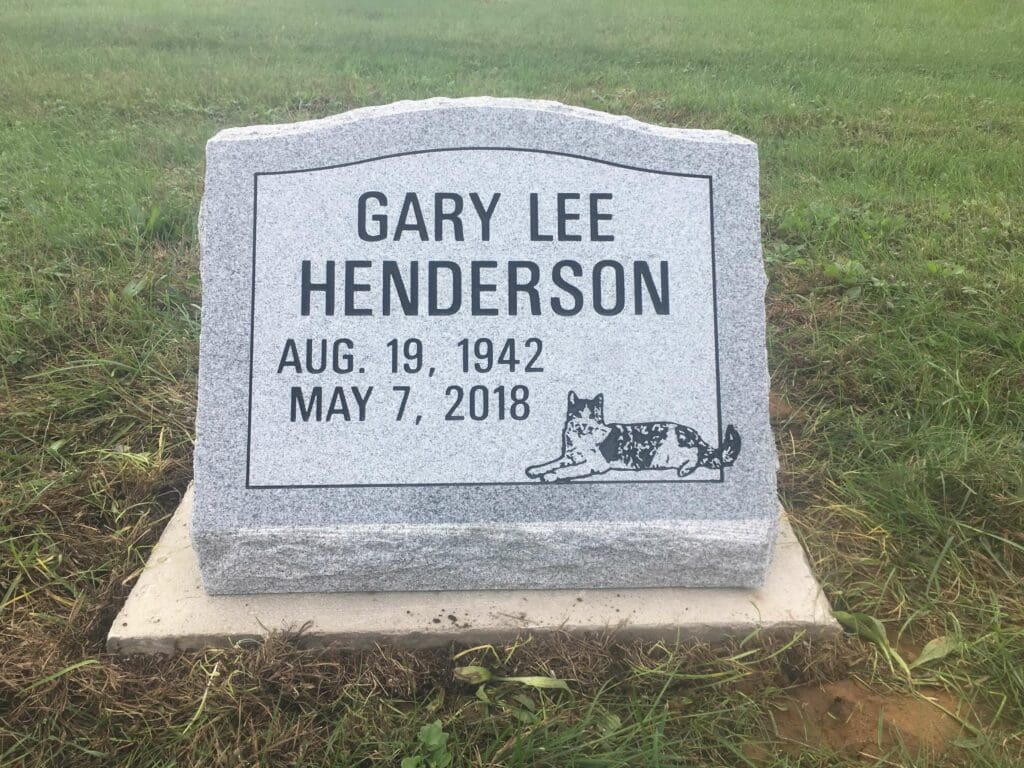 Henderson, Gary Lee - Duncan Falls Cem., 1-8, Gray