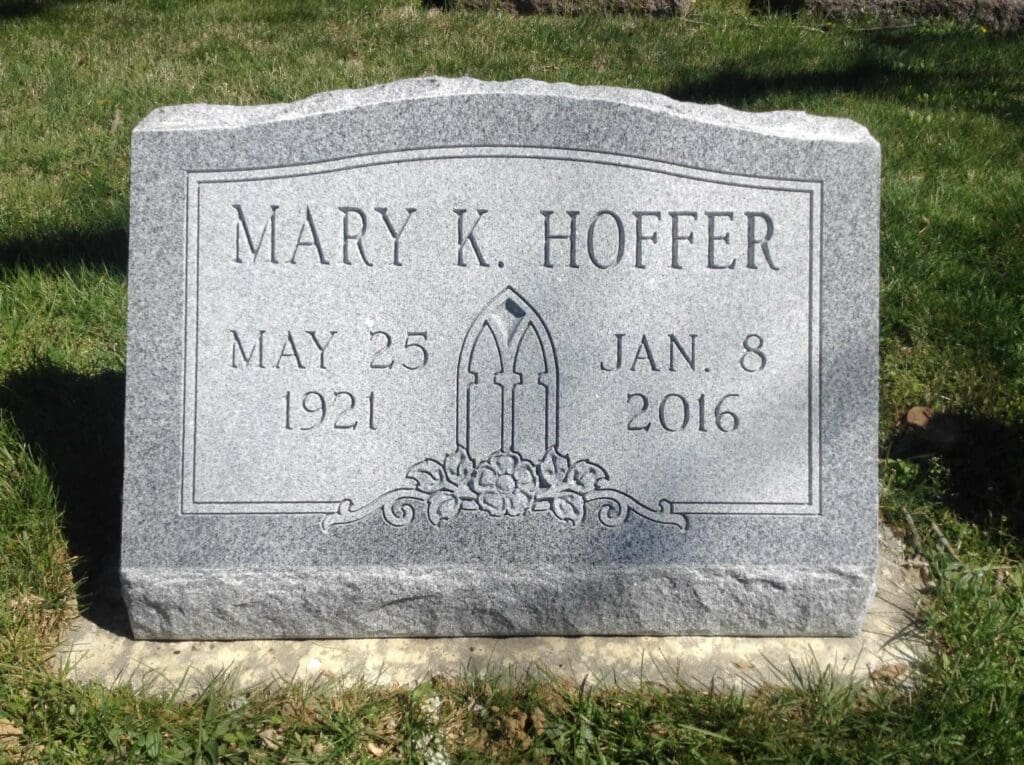 Hoffer, Mary K -Mt Olive, 2-0 Gray