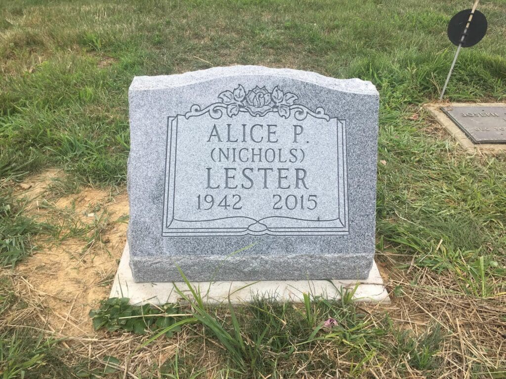Lester, Alice P. Nichols - Musk. Presb. Cem., 1-8, Gray