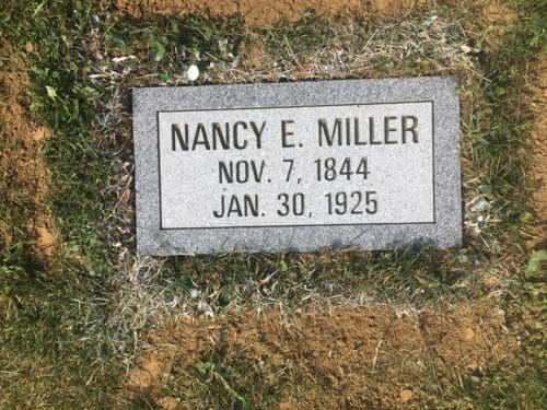 Miller, Nancy E. - Franklin Cemetery, 1-4, Gray