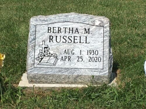 Russell, Bertha M. - Rose Hill Cem., 1-8, Gray Cloud