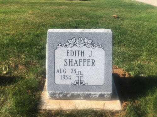 Shaffer, Edith - St. Paul Cem., 1-4, Gray