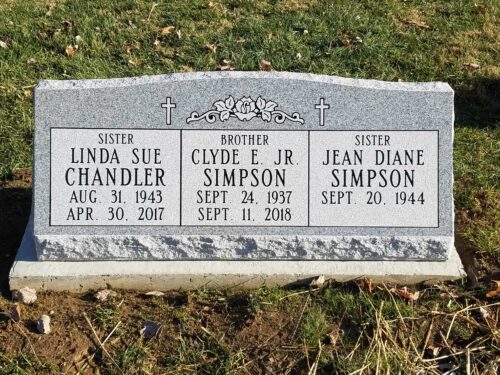 Simpson, Clyde - Simpson, Jean - Chandler, Linda - Northwood Cem., 3-6, Gray