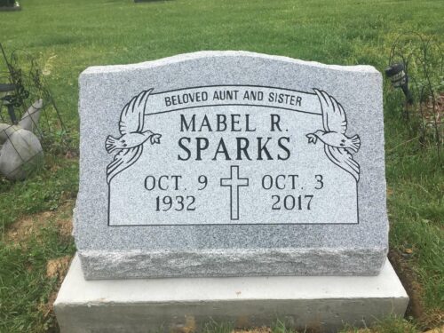Sparks, Mabel R. - Northwood Cem., 2-0, Gray