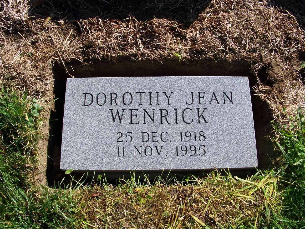 Wenrick, Dorothy Jean
