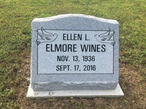 Wines, Ellen L. Elmore - Iliff Cem., 1-8, Gray