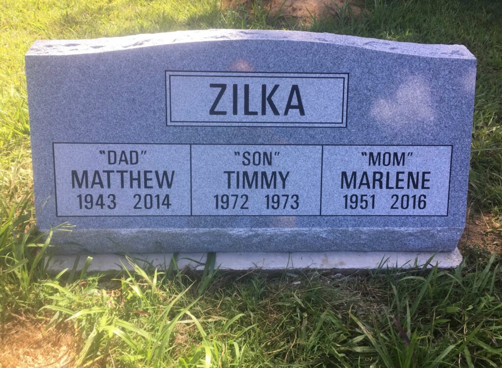 Zilka,, Matthew, Marlene